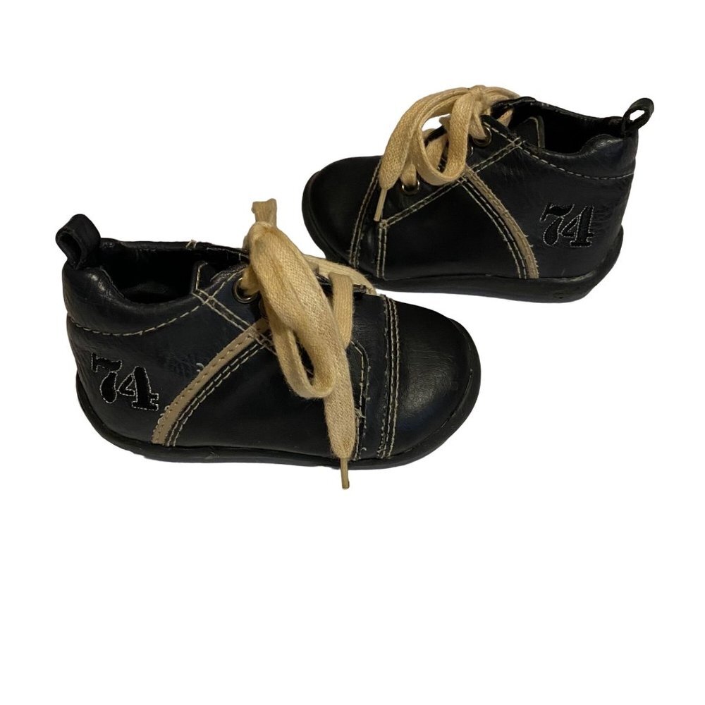 Koala Kids Little Kid Toddler Black Faux Vegan Leather #74 Shoes Sneakers Size 5